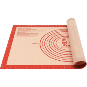 Non-slip Silicone Pastry Mat Extra Large With Measurements 16''By 26'' For Silicone Baking Mat, Counter Mat, Dough Rolling Mat,Oven Liner