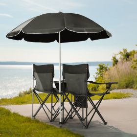 Black Fishing Chair Iron Bracket Oxford Cloth 85kg With Sunshade