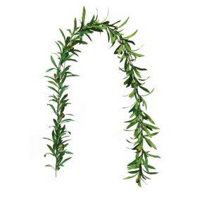 1Pc Greenery Vine Artificial Greenery Garland Vine for Wedding Parties Home Decorations Bookstore Cafe Store Cloth Shop