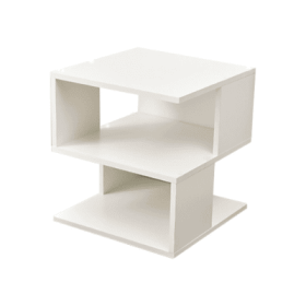 White 2-layer Simple Household Bookshelf