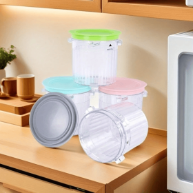 4 Pack Ice Cream Pints And Lids Compatible With Ninja Creami Breeze Ice Cream Makers, BPA-Free, Dishwasher Safe, For Nc299 300 301 Not For Nc100