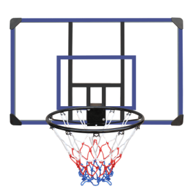 Wall-mounted Basketball Hoop, 45 X 29 Inches Shatterproof Back, Folding Hoop, Durable Hoop And All-weather Mesh For Indoor And Outdoor Use