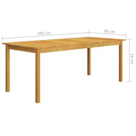 vidaXL 9 Piece Patio Dining Set Brown