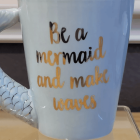 Be A Mermaid And Make Waves Coffee Or Tea 10 Oz Mug By Sass Belle