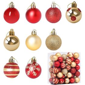 50PCS 4CM Shatterproof Christmas Ball Decorations Christmas Tree Ornaments Electroplating Balls Pendant for Engagements Anniversaries and Parties