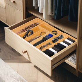 Expandable Bamboo Kitchen Drawer Storage Box