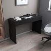 Meridian 2-Drawer Computer Desk Black Wengue
