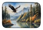 Eagle in Flight Dish Drying Mat Absorbent Dish Drying Mat Pad for Kitchen Counter Dish Drainer Mat for Countertop, 14 x 21", Multicolor