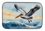 Pelican Soaring Dish Drying Mat Absorbent Dish Drying Mat Pad for Kitchen Counter Dish Drainer Mat for Countertop, 14 x 21", Multicolor