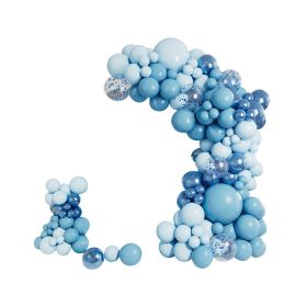90PC Blue Balloon Set And Inflator