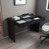 Meridian 2-Drawer Computer Desk Black Wengue