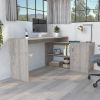 L-Shaped Desk Desti, Office, Light Gray