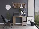 Office Set Budest, Office, Light Oak / Taupe