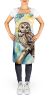Spotted Owl Apron Cooking Kitchen Server Baking Crafts Gardening for Adult Women Men, Unisex, Large, Multicolor