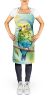 Budgerigar Apron Cooking Kitchen Server Baking Crafts Gardening for Adult Women Men, Unisex, Large, Multicolor