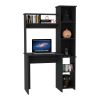 Versalles Writintg Desk; Two Superior Shelves; Five Cubbies -Black