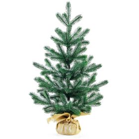 Artificial Xmas Tree 50cm Exquisite Simulation Decorative Xmas Tree Household Holiday Decorations (Option: A-Green)