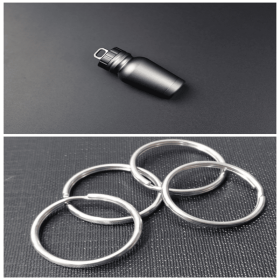 Outdoor medicine bottle Aluminum alloy survival pills full waterproof cans Sealed capsules (Option: Green grey set)