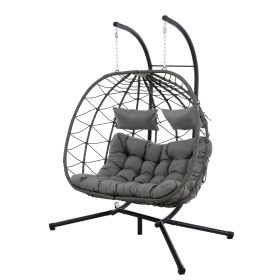 Two Person Hanging Egg Chair (Option: W420P272584)